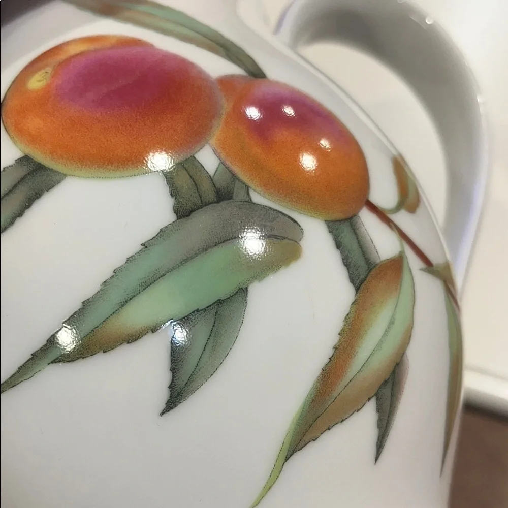 Evesham White Porcelain Pitcher Royal Worcester